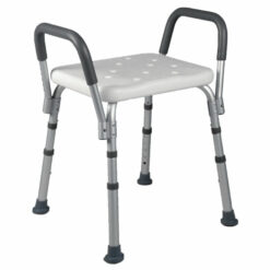 Sgabello da doccia con braccioli estraibili