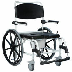 Carozzina comoda da doccia e WC bariatrica - ad autospinta