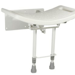 Sedile da doccia con supporto di appoggio a terra - da parete