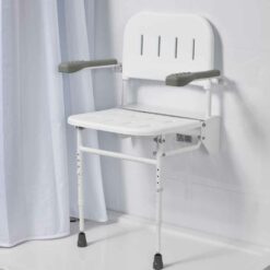Seduta per doccia da parete con gambe