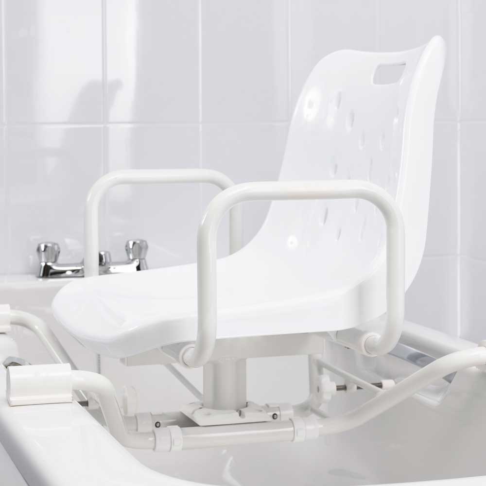 Sedile girevole per vasca da bagno - larghezza regolabile