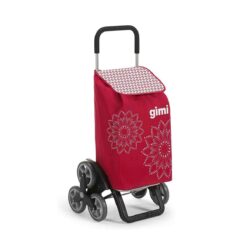 Gimi Tris Floral carrello spesa - Carrello Portaspesa saliscale rosso 1200x1200