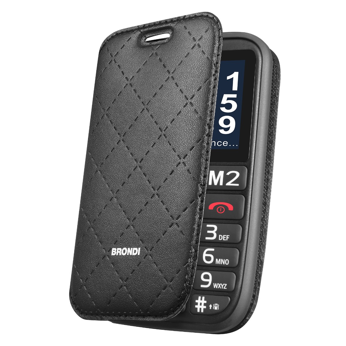 Brondi Amico Stiloso, cellulare per anziani con cover — immagine 2