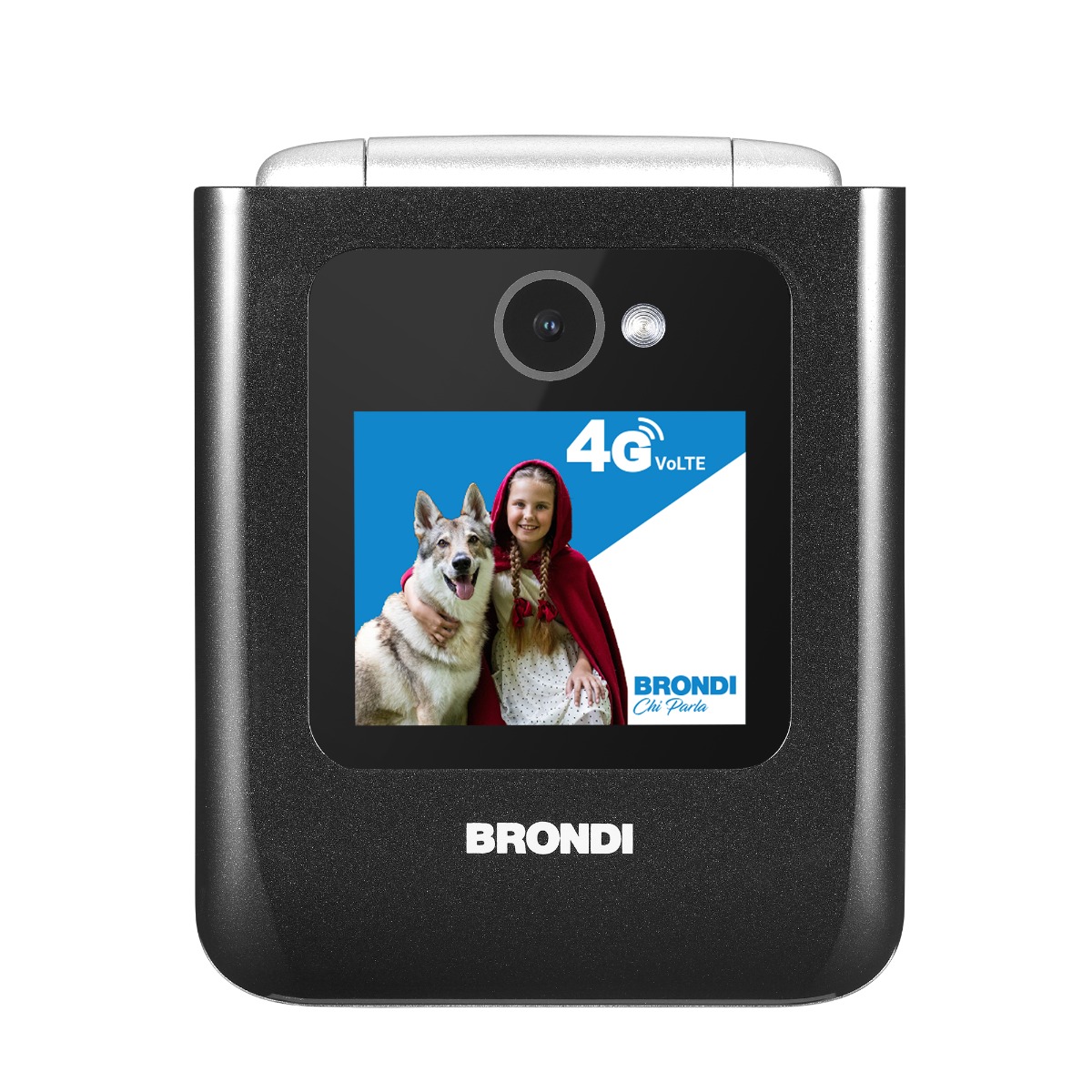 Brondi Amico Tuo 4G, cellulare a conchiglia per anziani — immagine 4